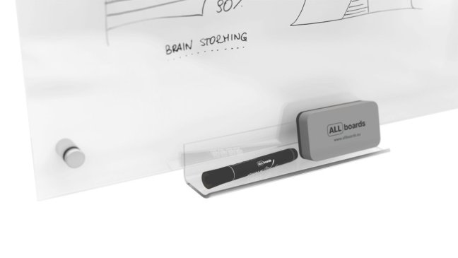 Skleněná nemagnetická tabule TRANSPARENTNÍ 120×90 cm