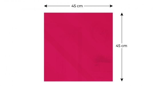 Magnetická skleněná tabule Pinking about you 45x45 cm