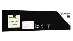 Bezrámová magnetická křídová tabule magnetický panel SLIMboard 60x15 cm
