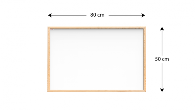 Magnetická tabule 80x50 ALLboards NATURAL