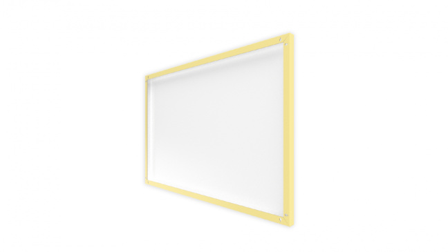Allboards magnetická bezrámová kovová tabuľa s potlačou 60x40cm - žltý rozvrh