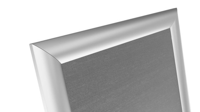 Reklamní stojan A4 se stříbrným hliníkovým rámem - MENU