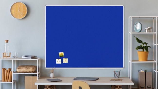 Allboards textilní nástěnka 150x120 cm (modrá)