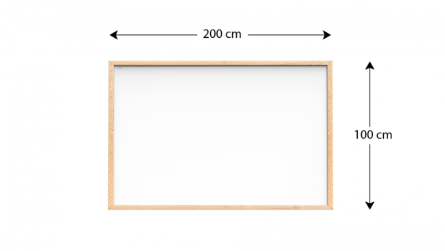 Magnetická tabuľa 200x100 ALLboards NATURAL
