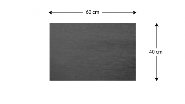 Kovový obraz dřevo šedý grafit 60x40 ALLboards METAL