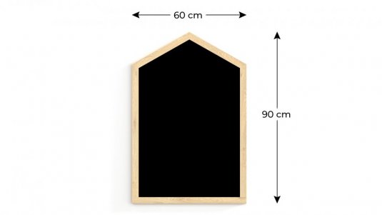 Allboards čierna Magnetická tabuľa 90x60 cm - DOMČEK