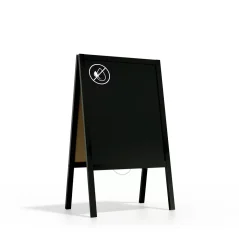 Reklamní áčko s křídovou tabulí 100x50 cm- černé