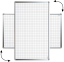 Magnetická tabuľa 120x90 štvorce ALLboards PREMIUM