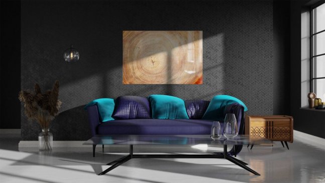 Skleněná magnetická tabule- dekorativní obraz DŘEVO 60x40 cm