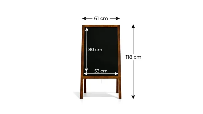 Allboards Reklamné áčko s magnetickou tabuľou 118x61 cm