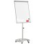 Mobilní magnetický flipchart se stíratelným povrchem 100 × 70 cm stříbrný