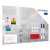Magnetická tabuľa METALboards cement 90x60 cm