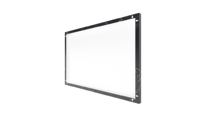 Kovový obraz čierný mramor 60x40 ALLboards METAL