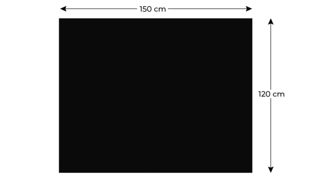 Bezrámová magnetická kriedová tabuľa magnetický panel SLIMboard 150x120 cm