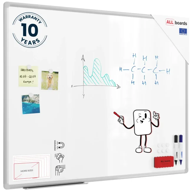 Magnetická tabuľa 100x80 ALLboards PREMIUM