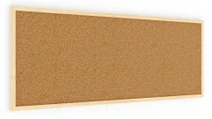 Korková tabuľa 100x40 cm drevený rám NATURAL
