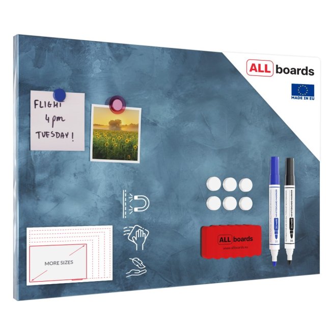 Magnetická tabule METALboards zamračená obloha 60x40 cm