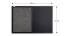 Tabule COMBI černá magnetická a textilní tabule 60x40 cm v dřevěném lakovaném rámu