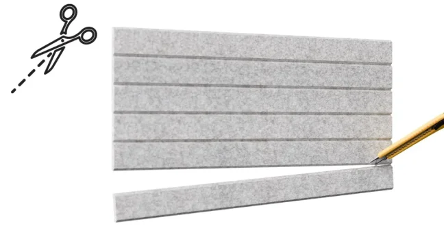 Filcové nástenné panely 30×30 cm sivé – 6 ks