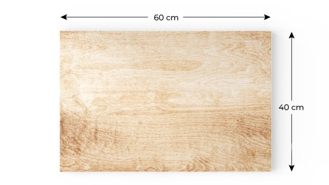 Magnetická tabuľa METALboards, masívne drevo 60x40 cm