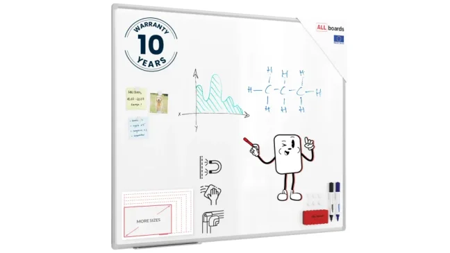 Magnetická tabule 120x100 ALLboards PREMIUM