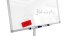 Mobilní magnetický flipchart se stíratelným povrchem 100 × 70 cm stříbrný