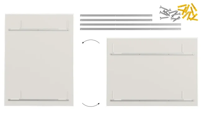 Sklenená magnetická tabuľa 300×120 cm PREMIUM SUPERWHITE