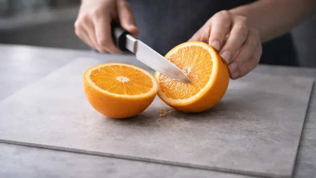 Skleněná krájecí deska BETON II 60 × 52 cm