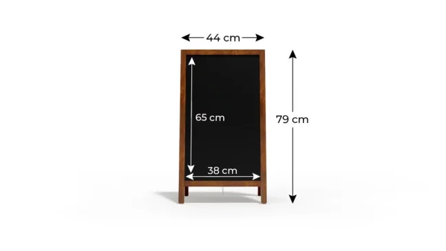Reklamní v áčko s křídovou tabulí 78x44 cm