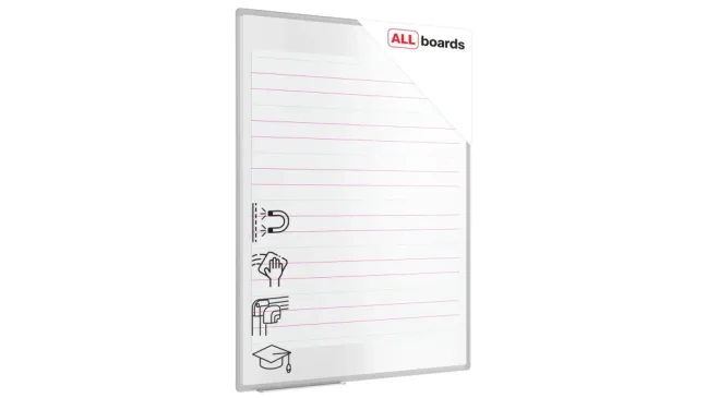 Magnetická tabule 120x90 cm -  linky pro výuku psaní