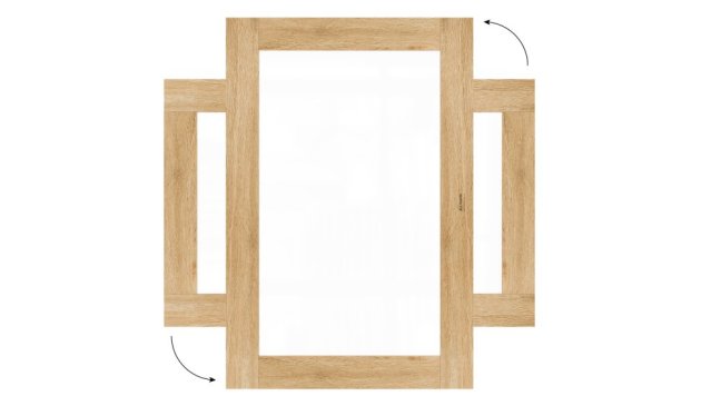 Magnetická tabuľa PREMIUM 90x60 cm v ráme vo farbe duba