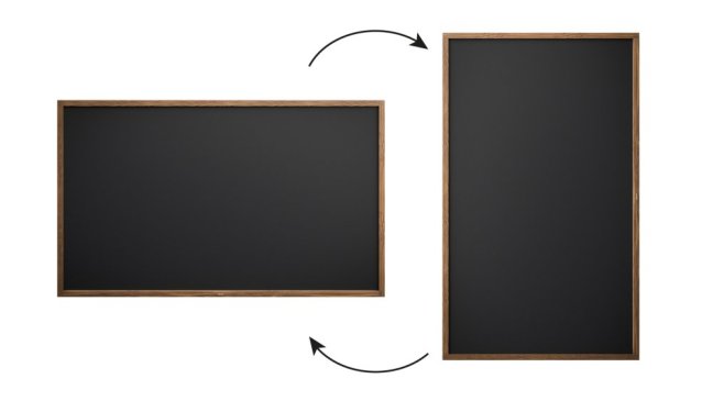 Tabule černá křídová v dřevěném rámu 200x120 cm