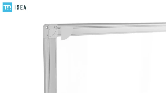 Bílá popisovací magnetická tabule 120x90 cm v hliníkovým rámu – TM IDEA® série Flex