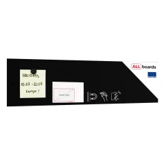 Bezrámová magnetická kriedová tabuľa magnetický panel SLIMboard 60x15 cm