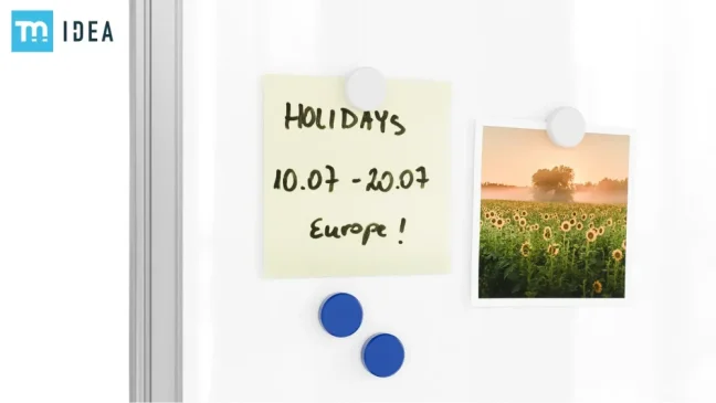 Bílá popisovací magnetická tabule 120x60 cm v hliníkovým rámu – TM IDEA® série Flex