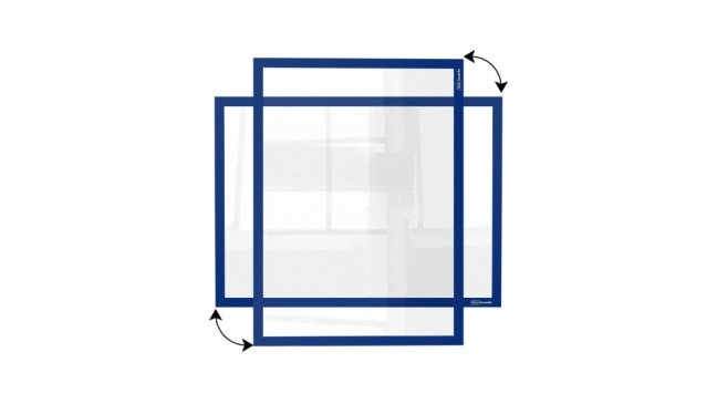 Magnetická kapsa na papier A4 - modrá - sada 5 kusů