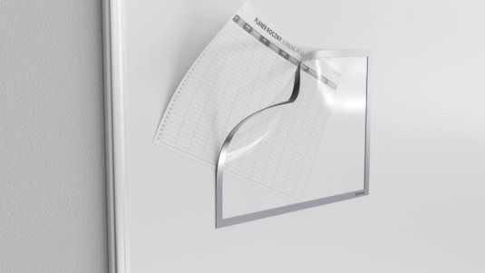 Magnetická kapsa na papier A4 - striebrná