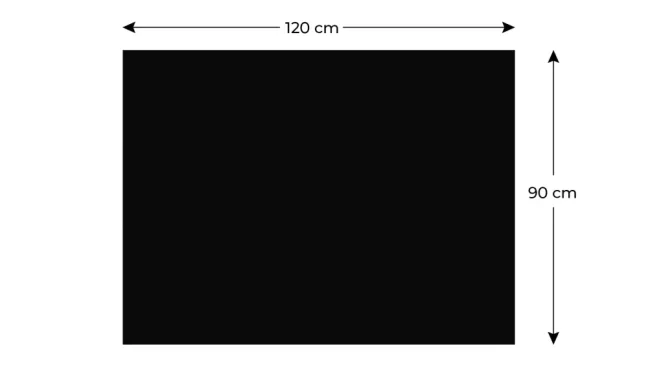 Bezrámová magnetická křídová tabule magnetický panel SLIMboard 120x90 cm