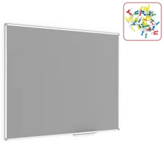 Allboards textilná nástenka 150x120 cm (sivá)