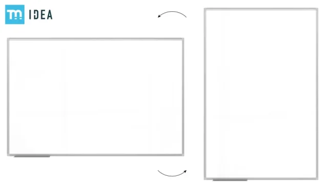 Bílá popisovací magnetická tabule 150x100 cm v hliníkovým rámu – TM IDEA® série Flex