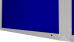 Textilní modrá vitrína v hliníkovém rámu - 90x60 cm