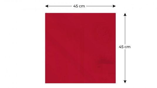 Magnetická skleněná tabule Merlot 45x45 cm