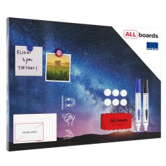 Magnetická tabuľa METALboards, mliečna dráha a strom 60x40 cm