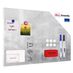 Magnetická tabule METALboards cement 60x40 cm