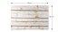 Magnetická tabuľa METALboards biela prkna 90x60 cm