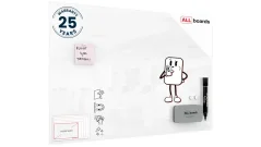 Sklenená tabuľa 90x60 ALLboards PREMIUM SUPERWHITE