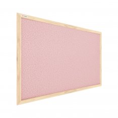 ALLboards korková tabule v dřevěném rámu 90x60 cm- PINK