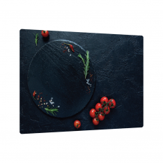 Skleněná kuchyňská deska ROCK TOMATO STONE 60x52 cm - krájecí, ochranná deska