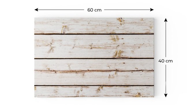 Magnetická tabuľa METALboards biela prkna 60x40 cm