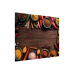 Skleněná kuchyňská deska ORIENT- 60x65 cm- vhodná za varnou desku